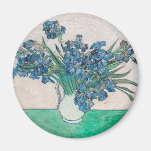 Íman Pintura Impressionista Vaso de Íris de Van Gogh