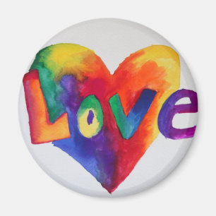 Íman Pintura Inspiradora do Magnet Love Word