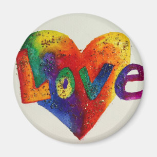 Íman Pintura Inspiradora do Magnet Love Word