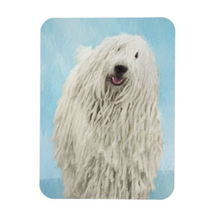 Íman Pintura Komondor - Arte Cachorra Original