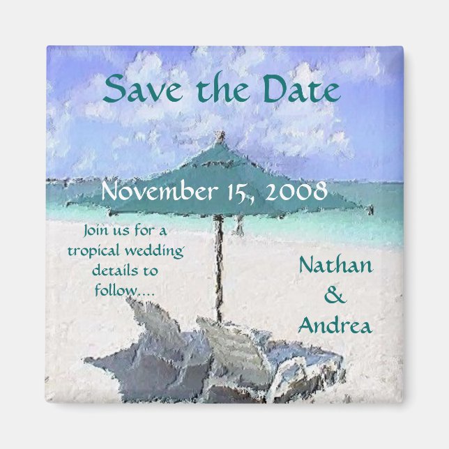 Íman Pintura na praia (Frente)