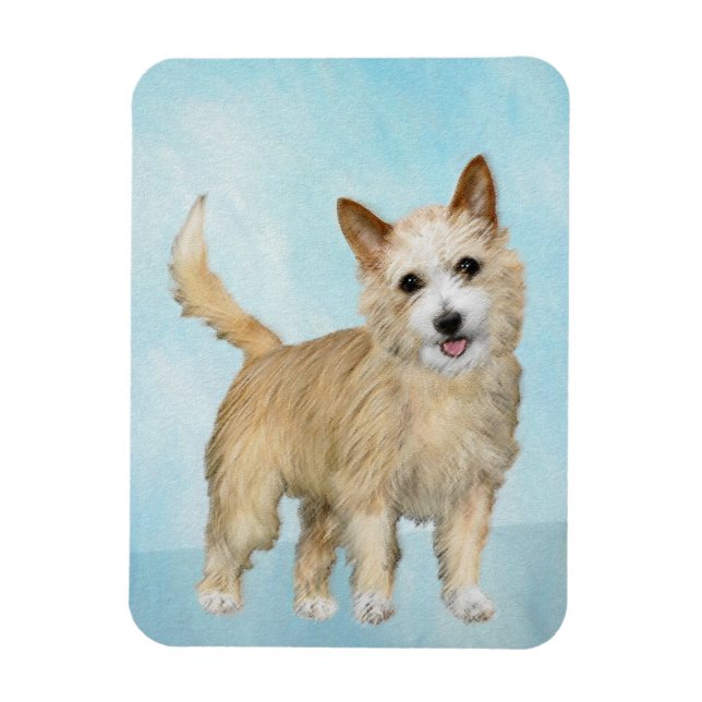 Íman Pintura Portuguesa do Podengo Pequeno - Arte Origi (Vertical)