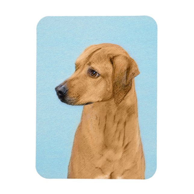 Íman Pintura Ridgeback da Rodésia - Arte Cachorra Origi (Vertical)