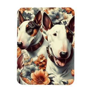 Íman Pintura sem costura da Bull Terrier