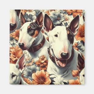 Íman Pintura sem costura da Bull Terrier