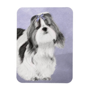 Íman Pintura Shih Tzu - Arte Cachorosa Original