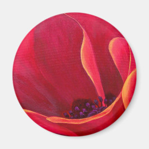 Íman Pintura vermelha da flor da papoila - multi