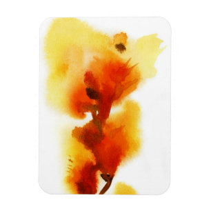 Íman Pinturas florais abstratas 2 da aguarela