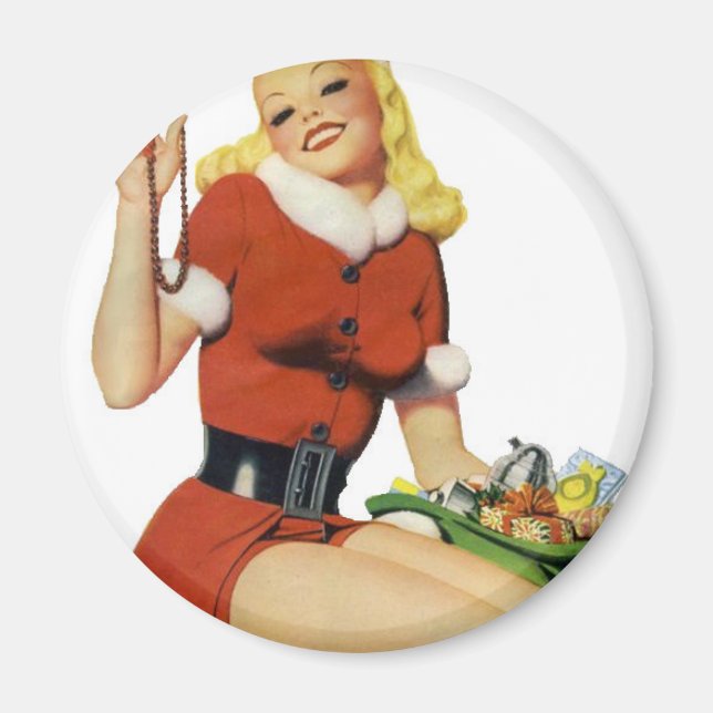 Íman Pinup de Natal (Frente)