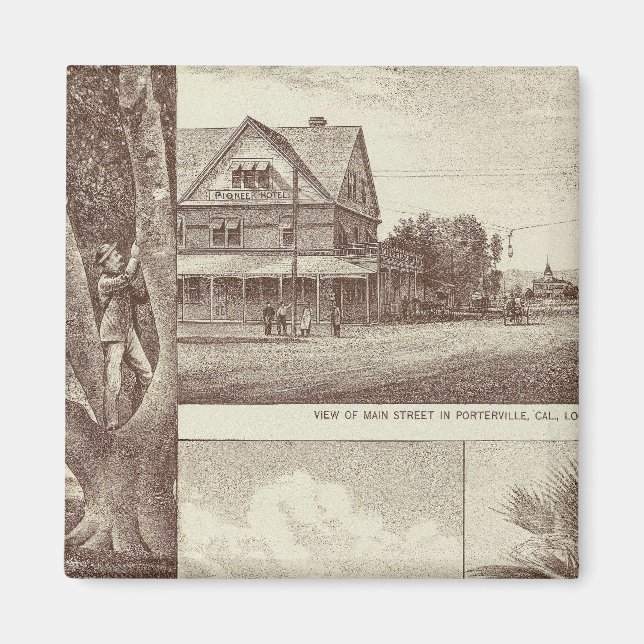 Íman Pioneer Land Co tract, Porterville (Frente)