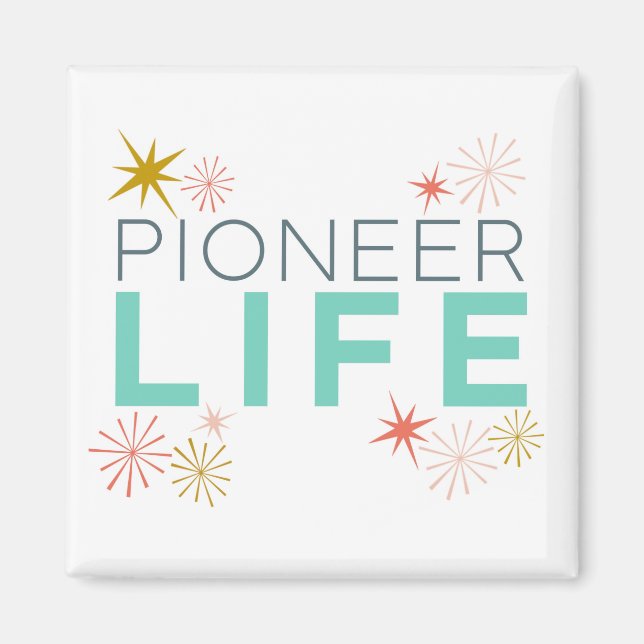 Íman Pioneer Life Sparkly Colorido (Frente)