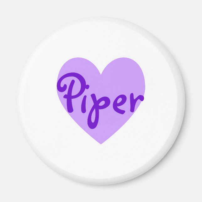 Íman Piper em Roxo (Frente)
