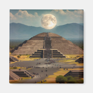 Íman Pirâmide da Lua, Teotihuacan, Viagem do México