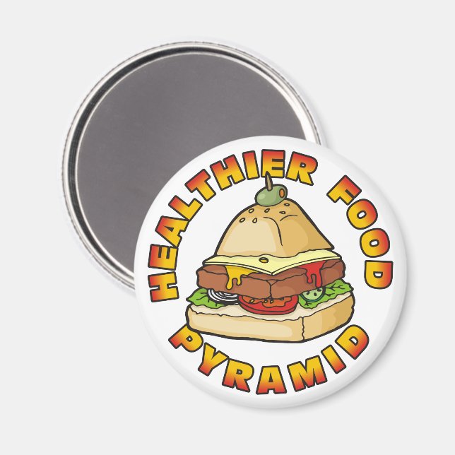 Íman Pirâmide de Comidas mais saudável (Front/Back)