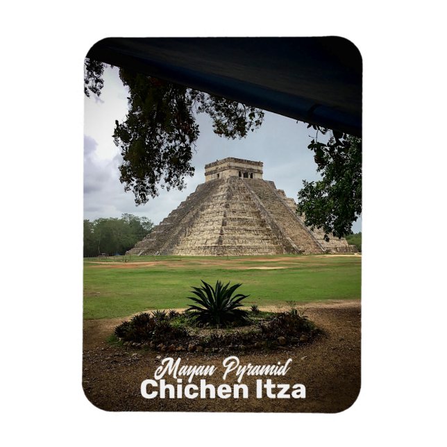 Íman Pirâmide Mayan CHICHEN ITZA Viagem Souvenir (Vertical)