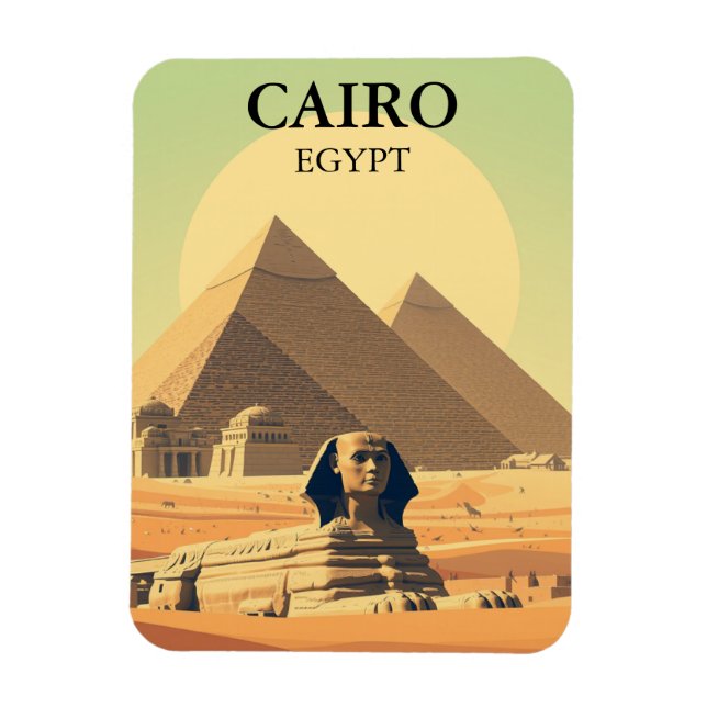 Íman Pirâmides do Cairo Egito e Viagem do Esphinx (Vertical)
