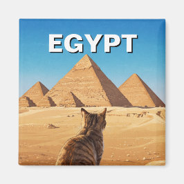 Íman Pirâmides Esfinge do Egito de Giza Cat
