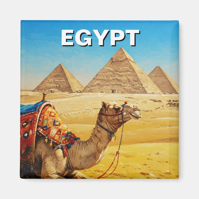 Íman Pirâmides Esfinge do Egito em Giza Camel (Frente)
