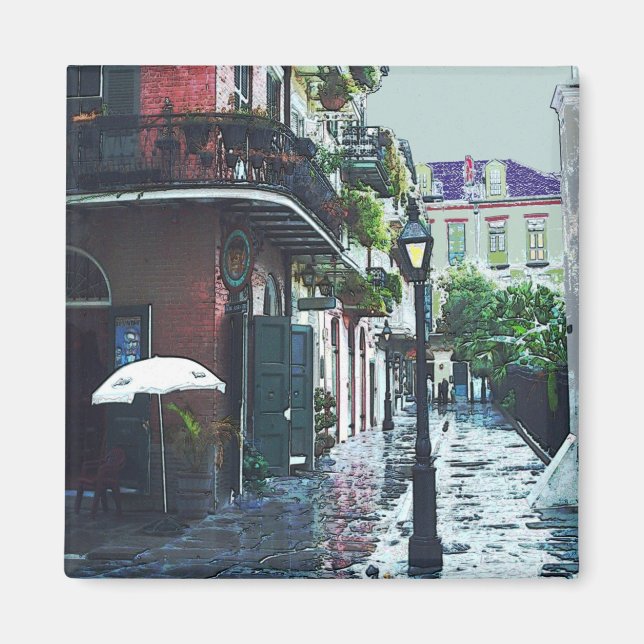 Íman Pirata Beco Na Chuva (Frente)