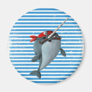 Íman Pirata bonito Narwhal