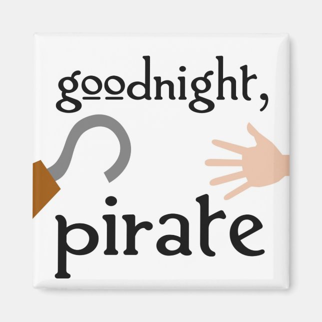 Íman pirata de boa noite (Frente)