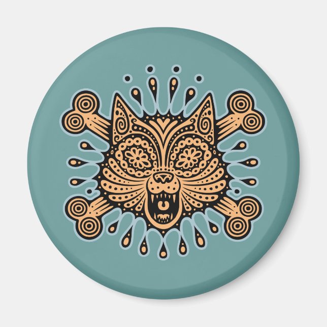 Íman Pirata de Gato de Açúcar (Frente)