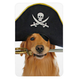 Íman Pirata de Halloween para ouro Retriever