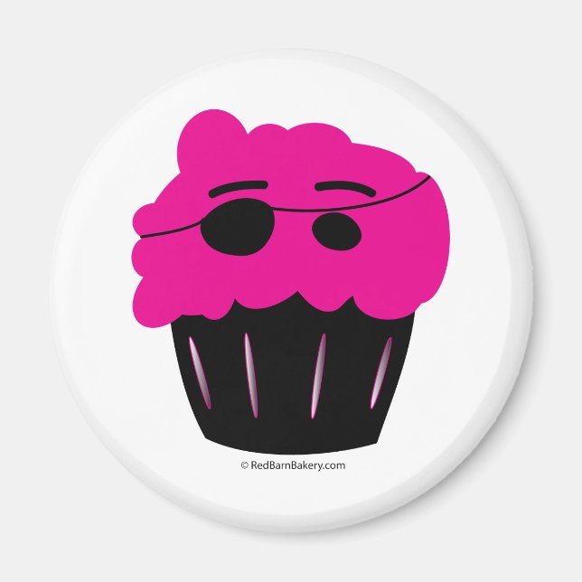 Íman Pirata do cupcake (Frente)