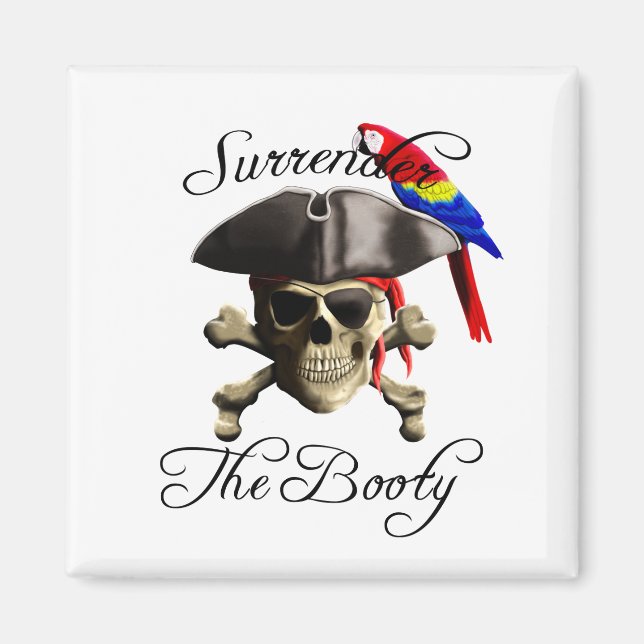 Íman Pirata Engraçado Rende A Bootada (Frente)