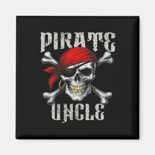 Íman Pirata Tio Jolly Roger Flag E Skull Crossbones