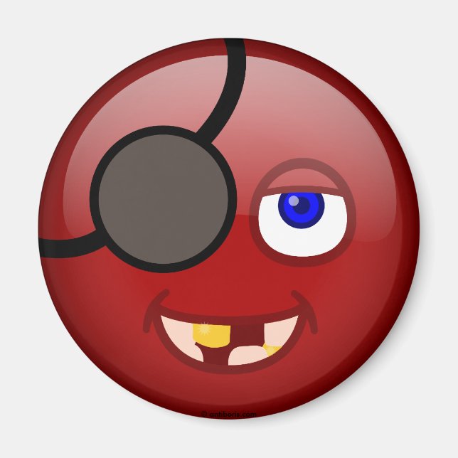 Íman Pirata vermelha (Frente)