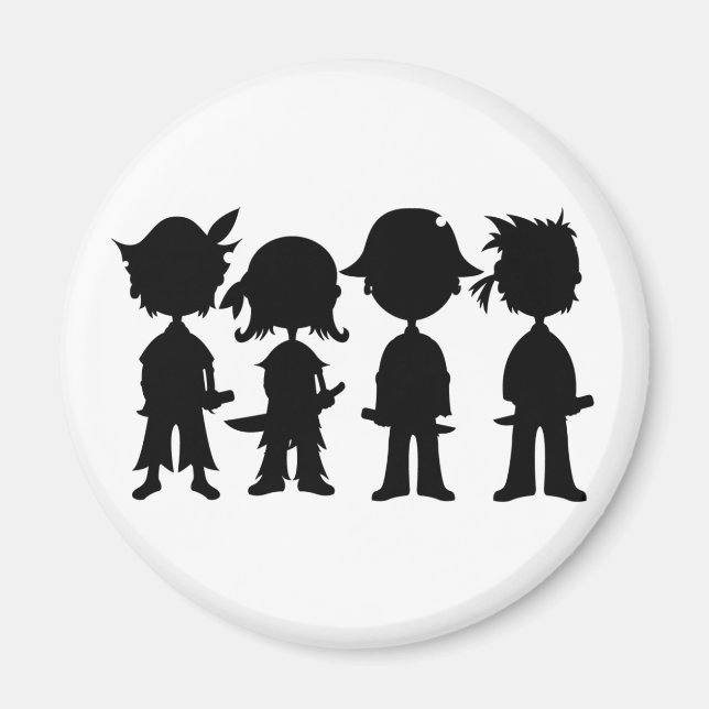 Íman Piratas no Magnet Silhouette (Frente)
