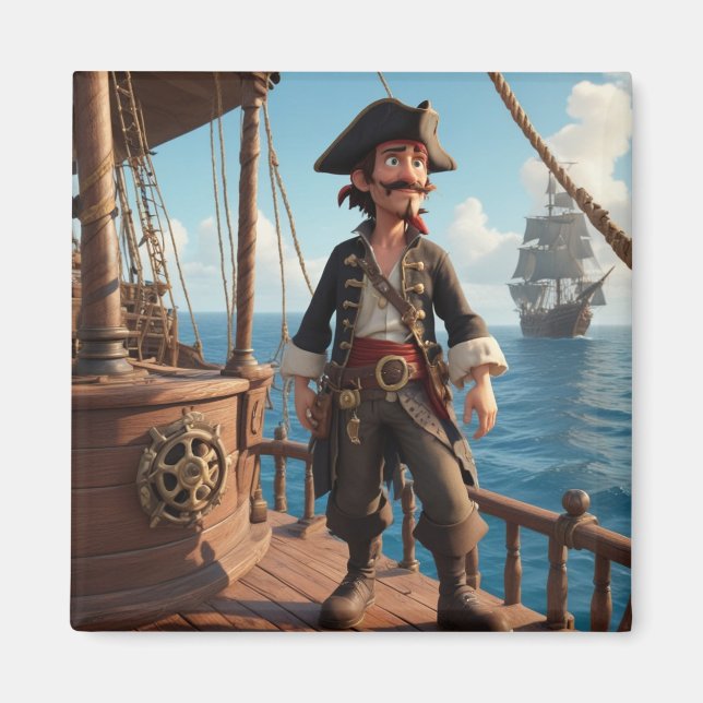 Íman Pirate Birthday (Frente)