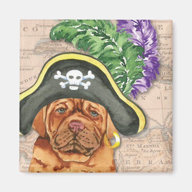 Íman Pirate Dogue de Bordeaux Magnet (Frente)