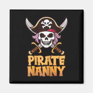 Íman Pirate Nanny Engraçado Capitão Correspondente ao C