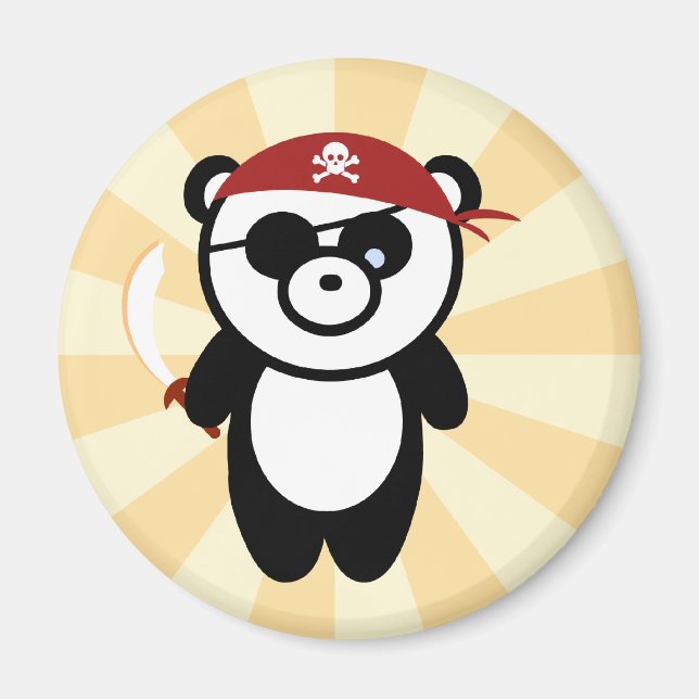 Íman Pirate Panda Magnet (Frente)