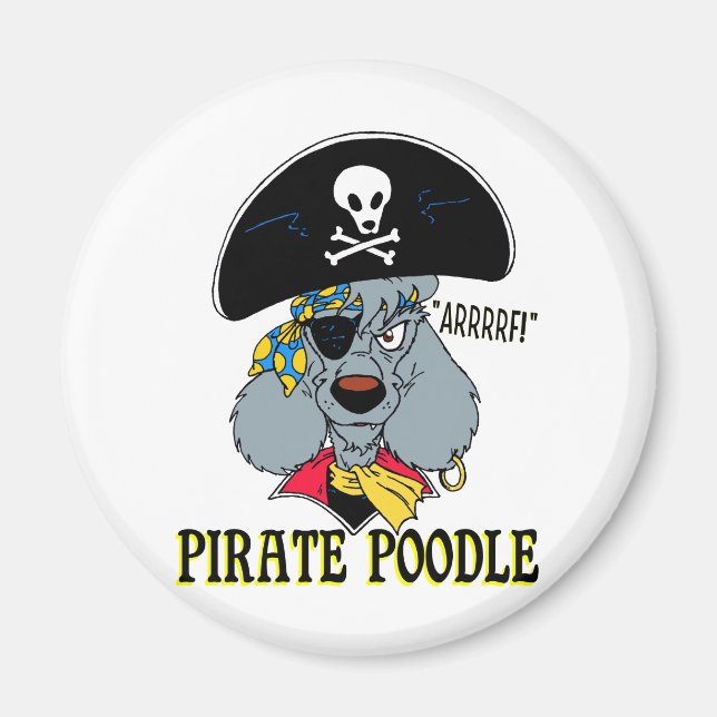 Íman Pirate Poodle (Frente)