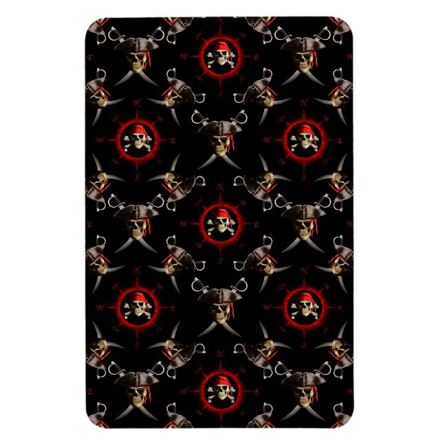 Íman Pirate Skulls (Vertical)