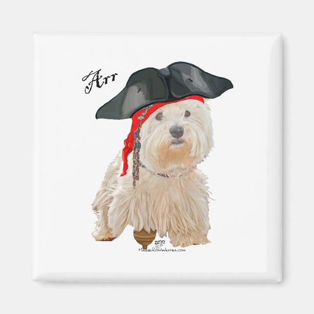 Íman Pirate Westie (Frente)