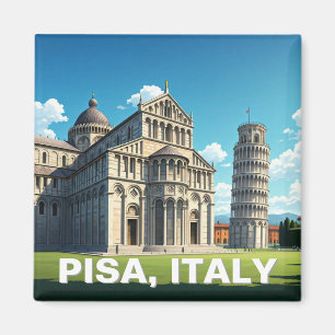 Íman Pisa Itália Viagem Piazza dei Miracoli
