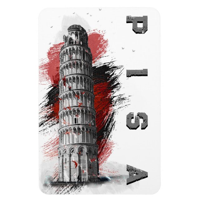 Íman Pisa Lening Tower Souvenir (Vertical)