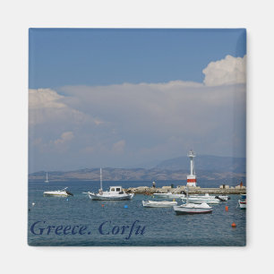 Íman Piscina, Corfu, farol velho, ímã