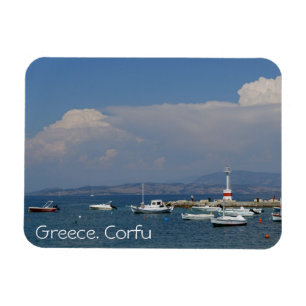 Íman Piscina, Corfu, farol velho, ímã