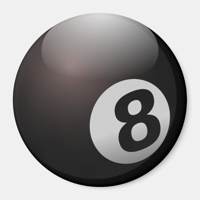 Íman piscina de Ball Billiard 8 (Frente)