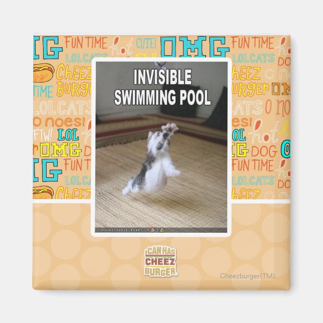 Íman Piscina de Nadação Invisível (Frente)