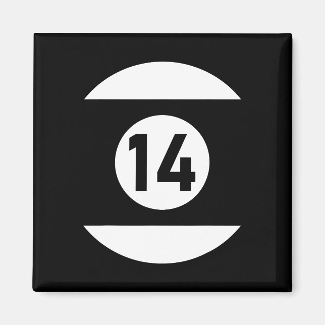 Íman Piscina Ll 14 Billiards Correspondentes Dão Fácil  (Frente)