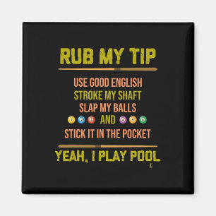 Íman Piscina Mesa Billiard Player Sports Billiard Gift