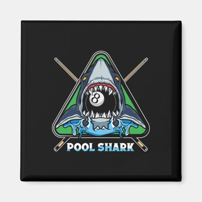 Íman Piscina Shark Billiards Piscina Snooker Billiards (Frente)
