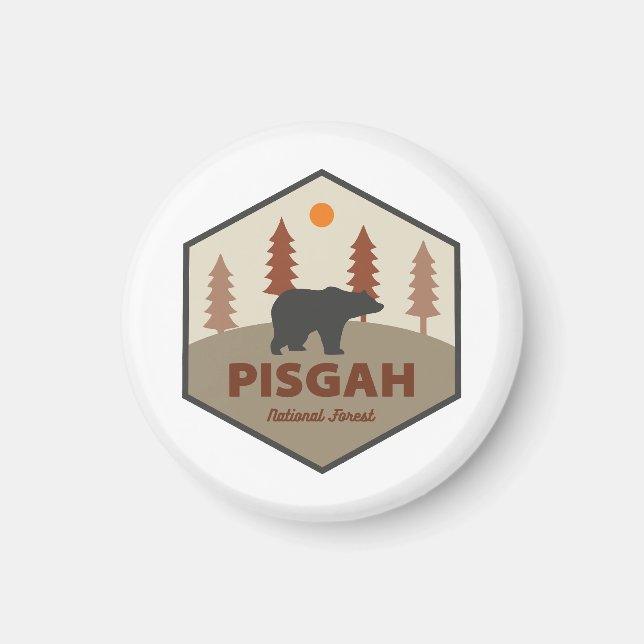 Íman Pisgah National Forest Bear (Frente)