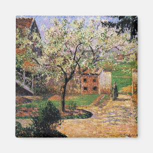 Íman Pissaro: Árvore de ameixa florida por Camille Pis